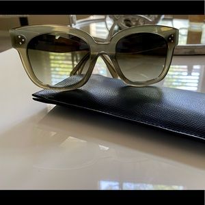 Celine 54 mm square sunglasses.